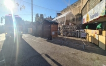 الناصرة -إندلاع حريق في بسطات الكريسميس ماركت واضرارر جسيمة