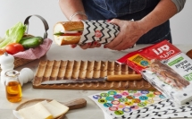 سانو سوشي- أكياس طعام ورقية   مصمّمة مع ملصقات هديّة! 
