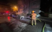 إندلاع حريق بسيارة في مدينة حيفا