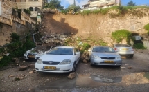 انهيار جدار في الناصرة دون وقوع اصابات