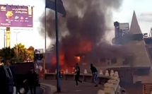مصر: حريق ضخم في سلسلة مطاعم على كورنيش الإسكندرية