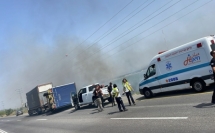 اصابات اثر انقلاب شاحنة قرب مفرق كفرياسيف