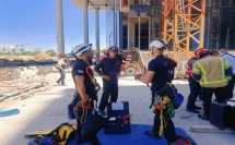 تخليص عامل من ارتفاع 40 مترا في حيفا بعد اصابته بوعكة صحية