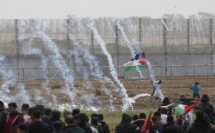 اطلاق النار على 5 فلسطينيين على حدود غزة
