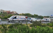 حنا امبولانس ينقل اربع جرحى  للمستشفى من حادث طرق مفرق سومخ بجانب شفاعمرو