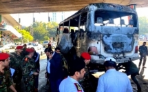 سقوط 13 قتيلا و3 جرحى بتفجير استهدف حافلة عسكرية في دمشق
