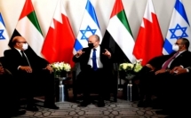 بينيت يلتقي وزير الخارجية البحريني ووزير اسرائيل بوزارة الخارجية الإماراتية