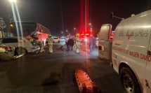 15 مصابا بحادث طرق بين شاحنة وسيارتين في بئر السبع